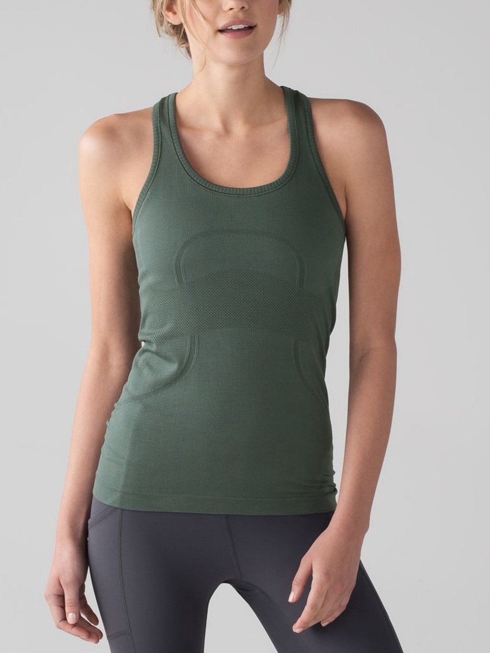Lululemon Swiftly Tech Racerback, Dark Forest, Size 4